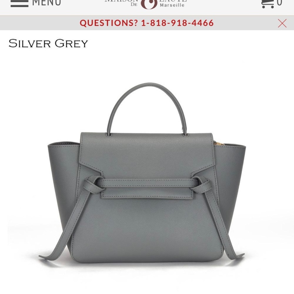 MDBM Grenelle handbag crossbody grey barely used